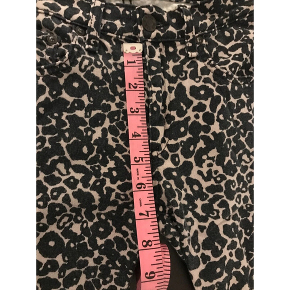 Rag & Bone Skinny Amoeba Printed Black/Brown Leopard Mid Rise Jeans - Size 27 - Picture 12 of 12